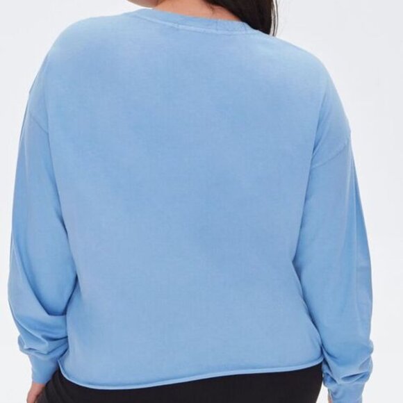 New Plus Size Brklyn Cropped Graphic Tee - Picture 3 of 5